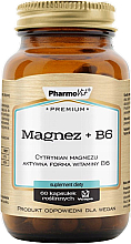 Духи, Парфюмерия, косметика Пищевая добавка "Магний + B6" - Pharmovit Premium Magnesium + Vitamin B6