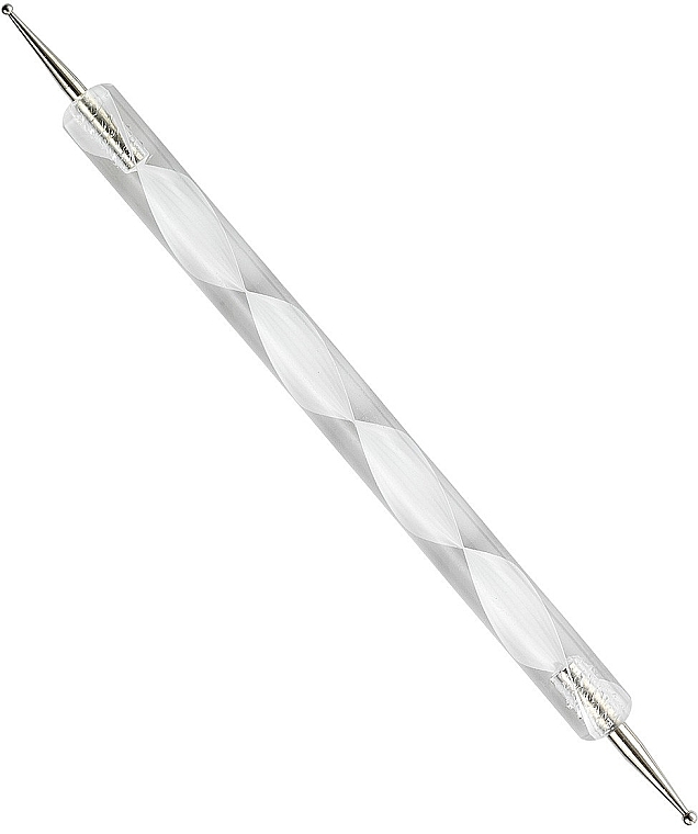 Дотс для дизайну нігтів, з пластиковою білою ручкою - Peggy Sage Marbling Tool — фото N1