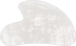 Массажный набор "Роллер и скребок гуаша" из натурального белого камня - Nuvi (roller + gouaches/craper) — фото N4