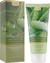 Пенка для лица с экстрактом алоэ - Anjo Professional Aloe Daily Moisture Foam Cleansing  — фото N2