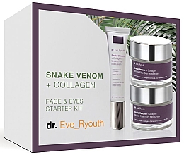 Набір - Dr. Eve_Ryouth Snake Venom + Collagen Starter Set Limited Edition (d/cr/50ml + night/cr50ml + eye/cr/15ml) — фото N1