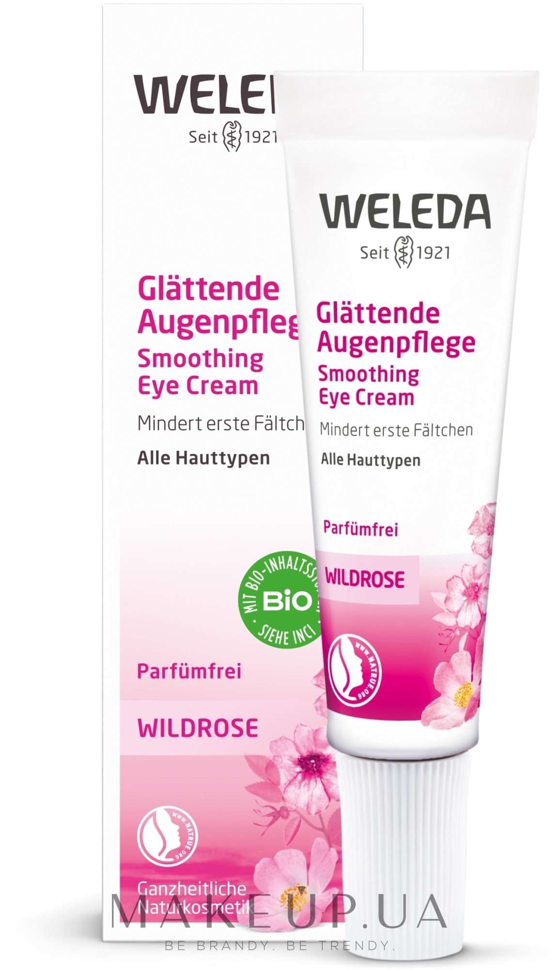 Трояндовий крем для інтенсивного догляду за шкірою навколо очей - Weleda Wildrose Intensive-Augencreme — фото 10ml