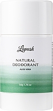 Парфумерія, косметика Натуральний парфумований дезодорант з алое вера - Lapush Aloe Vera Natural Deodorant