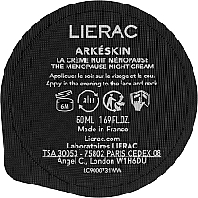 Духи, Парфюмерия, косметика Ночной крем для лица - Lierac Arkeskin The Menopause Night Cream Refill (сменный блок)
