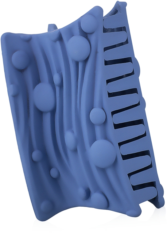 Крабик для волос "Волна", d-798, синий - Dini Matte Style 