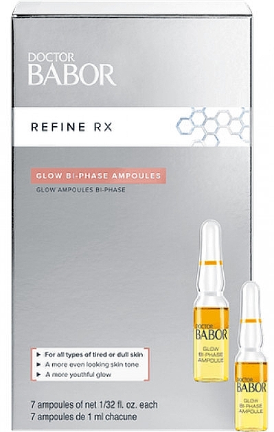 Ампули для обличчя - Babor Doctor Babor Refine Rx Glow Bi-Phase Ampoules — фото N1