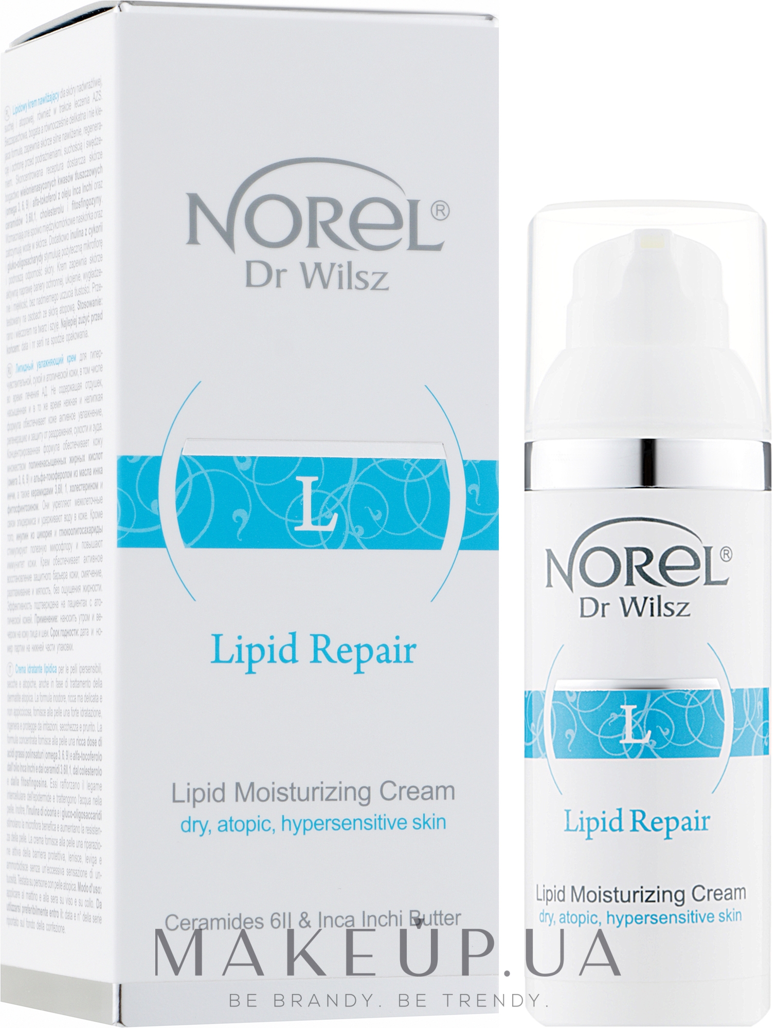 Липидный увлажняющий крем для лица и шеи - Norel Lipid Repair Moisturising Creme — фото 50ml