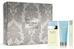 Парфумерія, косметика Dolce & Gabbana Light Blue - Набір (edt/50ml + b/lot/50ml + edt/10ml)