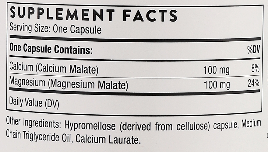 Дієтична добавка "Кальцій та магній малат", капсули - Thorne Research Calcium-Magnesium Malate — фото N3