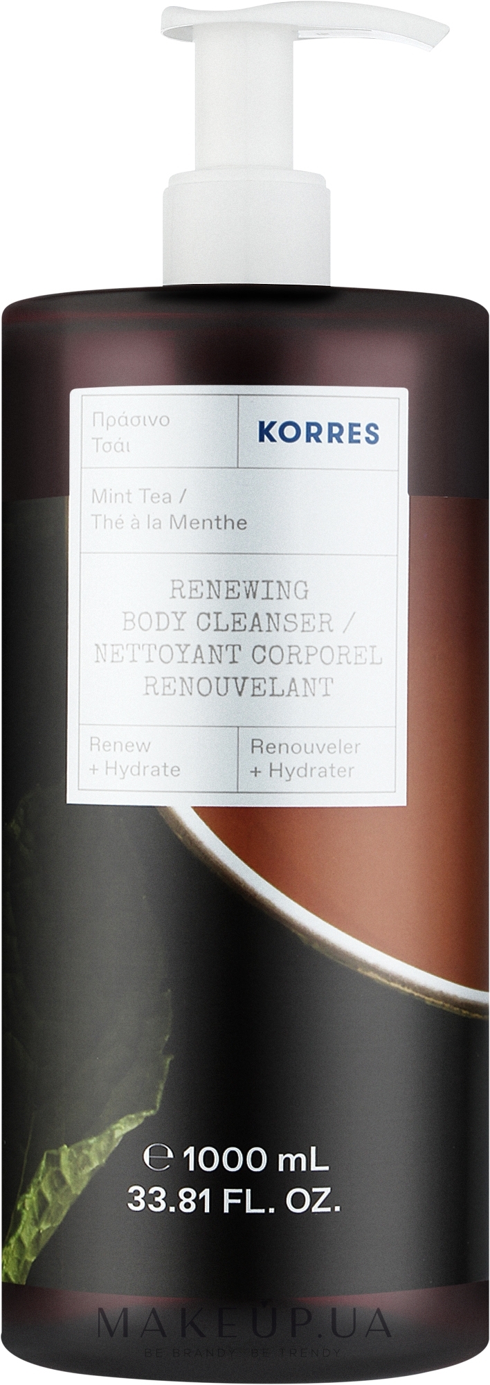 Гель для душа "Мятный чай" с дозатором - Korres Mint Tea Shower Gel  — фото 1000ml