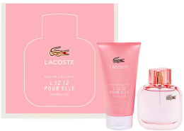 Духи, Парфюмерия, косметика Lacoste Eau De L.12.12 Pour Elle Sparkling - Набор (edt/90ml + sh/gel/150ml)