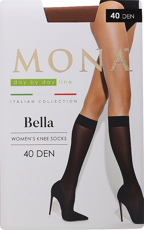 Гольфи жіночі "Bella" 40 den, nuage - Mona — фото N1