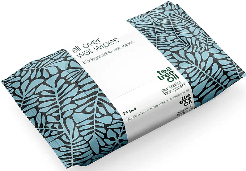 Влажные салфетки с маслом чайного дерева, 24 шт. - Australian Bodycare Wet Wipes — фото N1