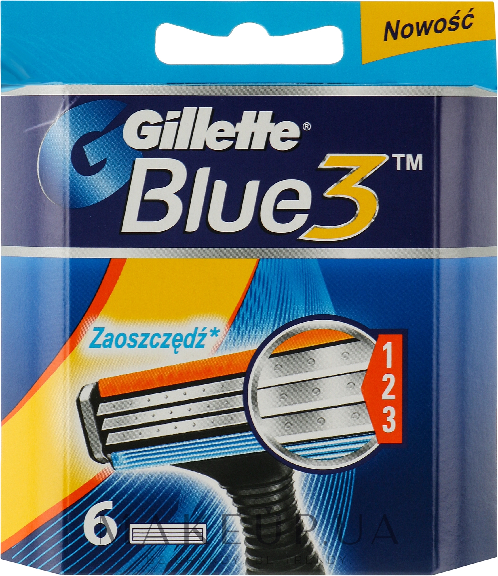 Змінні касети - Gillette Blue 3 — фото 6шт