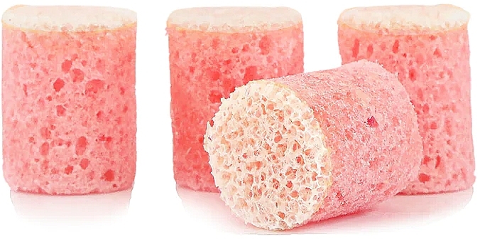 Набір мінігубок, 4 шт. - Spongelle Confection Mini Buffer Bits Burnt Sugar — фото N2