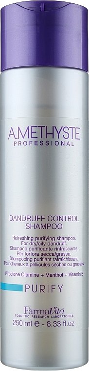 Шампунь против перхоти - Farmavita Amethyste Purify Dandruff Control Shampoo — фото N1