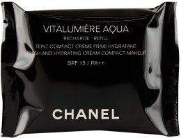 Духи, Парфюмерия, косметика Компактный тональный крем - Chanel Vitalumiere Aqua Fresh and Hydrating Cream Compact Makeup (сменный блок)