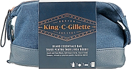 Духи, Парфюмерия, косметика Набор - Gillette King C. (shmp/350ml + b/balm/100ml + pouch + comb)