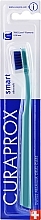 Духи, Парфюмерия, косметика Зубная щетка для детей "CS Smart" (от 5 лет), мятная, синяя щетина - Curaprox