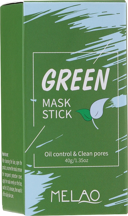Маска-стик с органической глиной и зеленым чаем - Melao Green Tea Purifying Clay Stick Mask