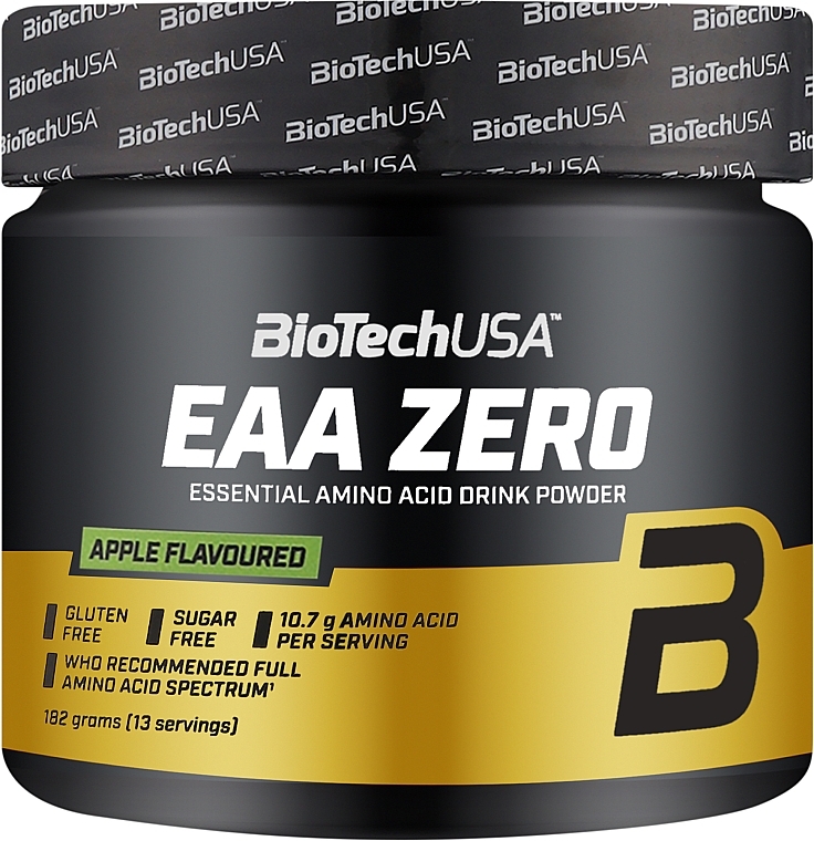 Комплекс амінокислот у порошку "Яблуко" - BioTechUSA EAA Zero Apple Essential Amino Acid Drink Powder — фото N1