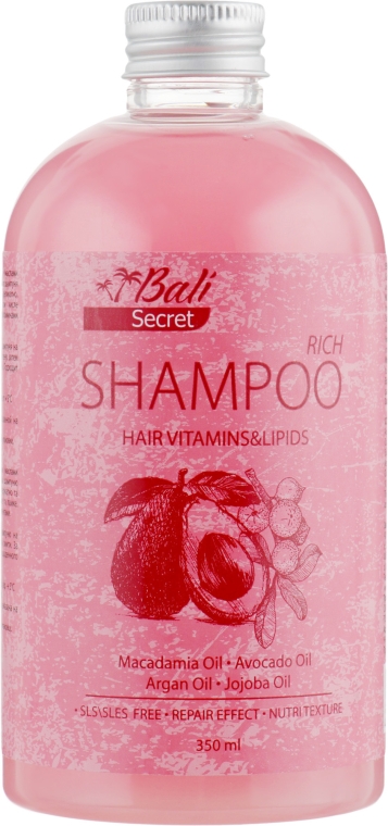 Шампунь по уходу за волосами - Bali Secret Hair Vitamin&Lipids Shampoo