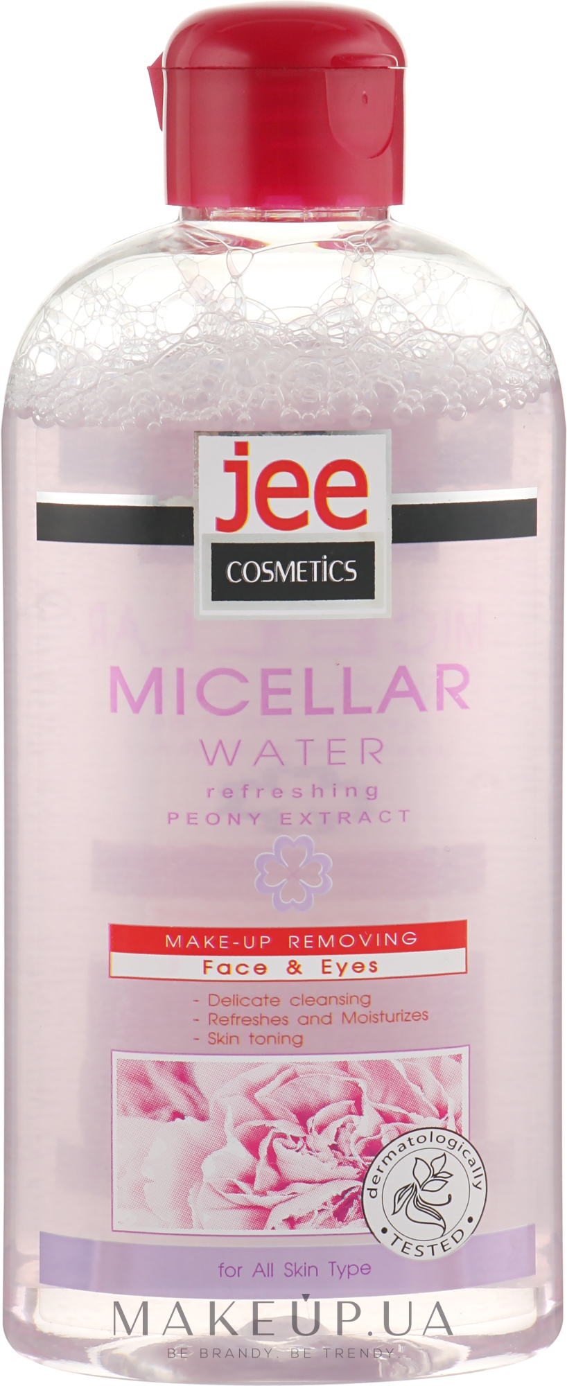 Освежающая мицеллярная вода с экстрактом пиона - Jee Cosmetics Micellar Water — фото 200ml