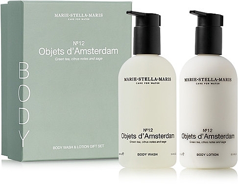 Набор - Marie-Stella-Maris №12 Objets d'Amsterdam Body Gift Set (sh/gel/300ml + b/lot/300ml) — фото N1