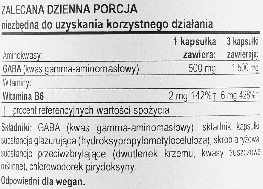 Аминокислота GABA с витамином B6, 500 мг - Now Foods GABA with Vitamin B6 500 mg — фото N3