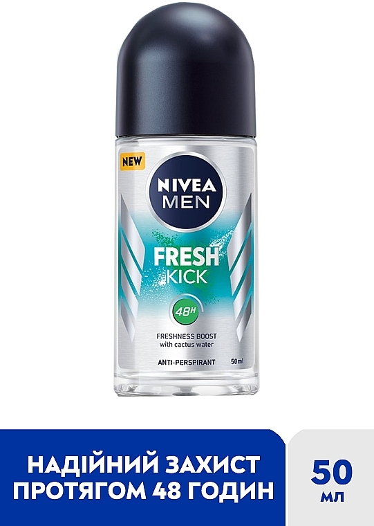 Антиперспірант - NIVEA MEN Fresh Kick 48H Antiperspirant — фото N2
