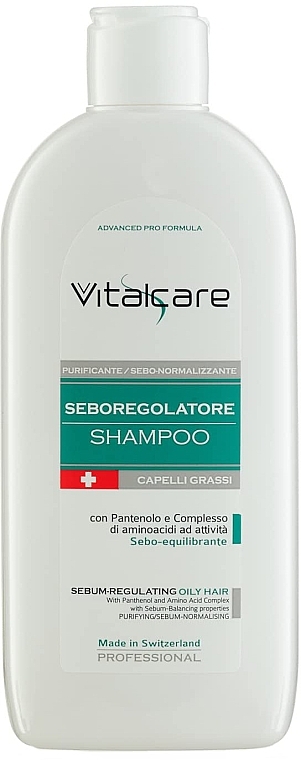 Себорегулирующий шампунь - Vitalcare Professional Made In Swiss Sebum-Regulating Shampoo — фото N1