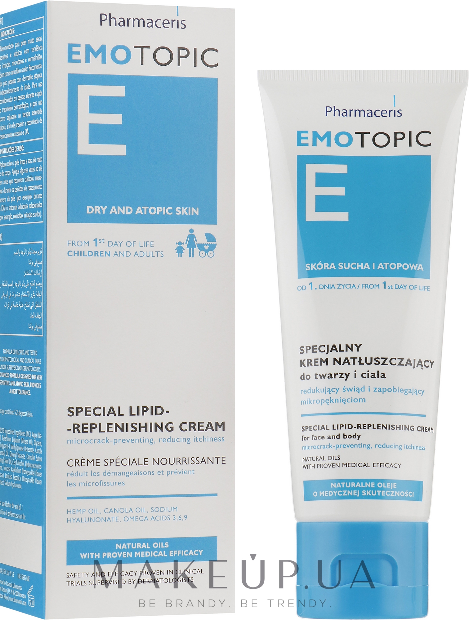 Специальный крем для лица и тела - Pharmaceris E Emotopic Special Lipid-Replenishing Cream — фото 75ml