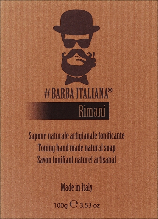 Натуральне зволожувальне мило - Barba Italiana Rimani — фото N1
