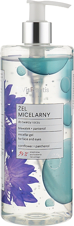 Міцелярний гель з екстрактом волошки та пантенолом - Vis Plantis Herbal Vital Care Micellar Gel — фото N3