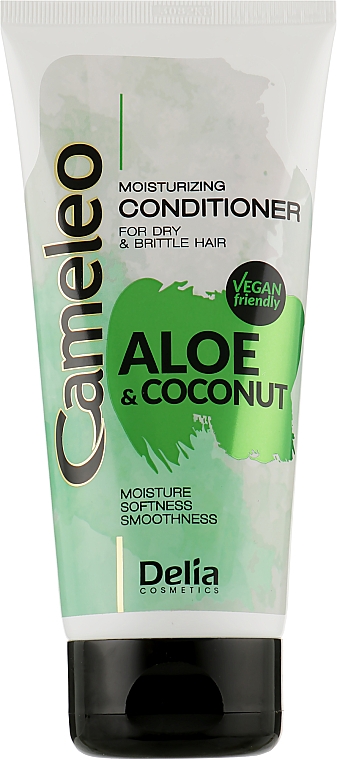 Кондиціонер для волосся - Delia Cosmetics Cameleo Aloe And Coconut Moisturizing Conditioner — фото N1
