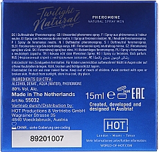 Феромонный спрей с нейтральным запахом для мужчин - Hot Twilight Pheromone Natural Spray Men — фото N3