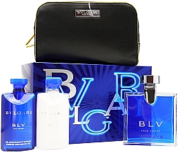 Духи, Парфюмерия, косметика Bvlgari BLV - Набор (edt/100ml + sh/gel/75ml + sh/balm/75ml + pounch)