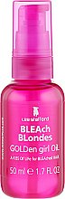 Живильна олія для освітленого волосся - Lee Stafford Bleach Blondes Golden Girl Oil — фото N2