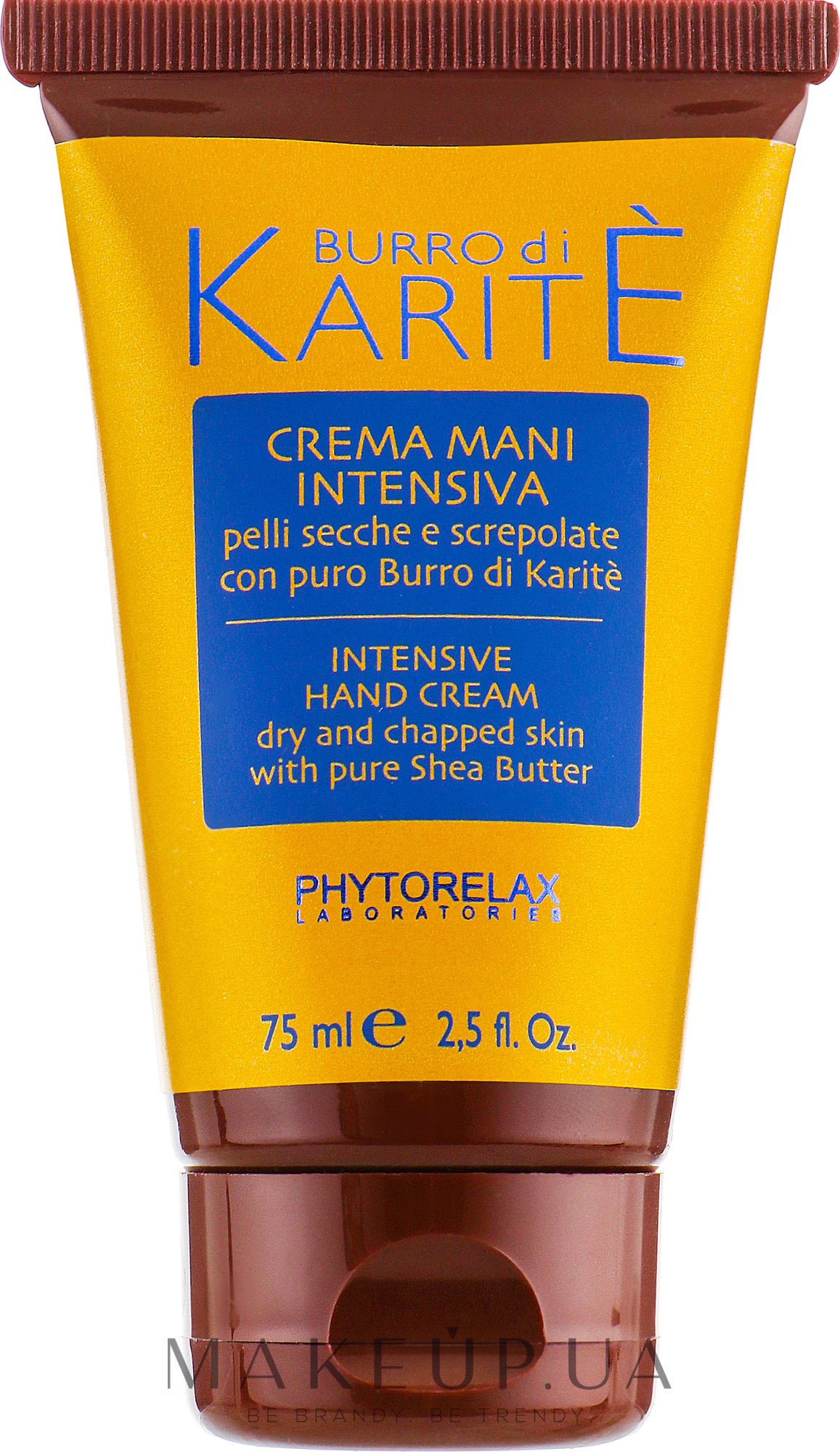 Крем для рук поживний SHEA BUTTER PhL - Phytorelax Laboratories Burro Di Karite Intensive Hand Cream — фото 75ml