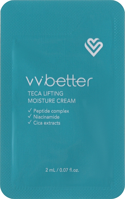 Увлажняющий крем с пептидами - Vvbetter Teca Lifting Moisture Cream (пробник) — фото N1