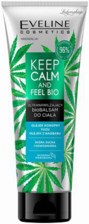 Ультраувлажняющий биобальзам для тела - Eveline Cosmetics Keep Calm And Feel Bio — фото N1