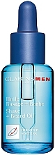 Масло двойного действия для бритья - Clarins Men Shave + Beard Oil — фото N1