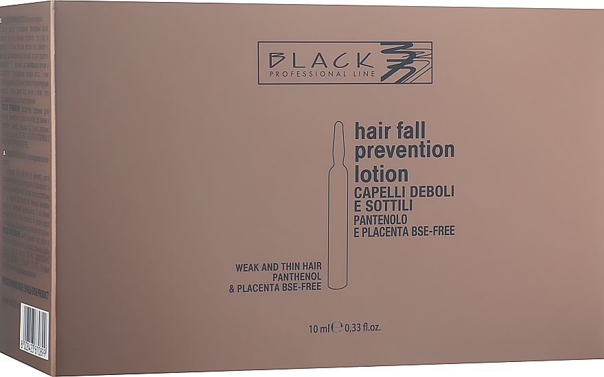 УЦЕНКА Лосьон против выпадения волос с пантенолом и плацентой - Black Professional Line Panthenol & Placenta Lotion * — фото N1