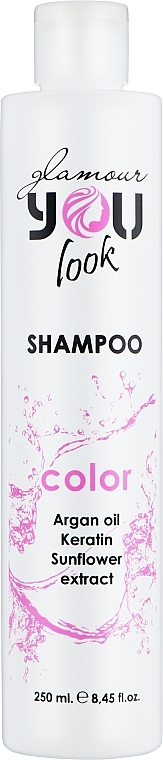 Шампунь для окрашенных и поврежденных волос - You look Glamour Professional Shampoo — фото N1