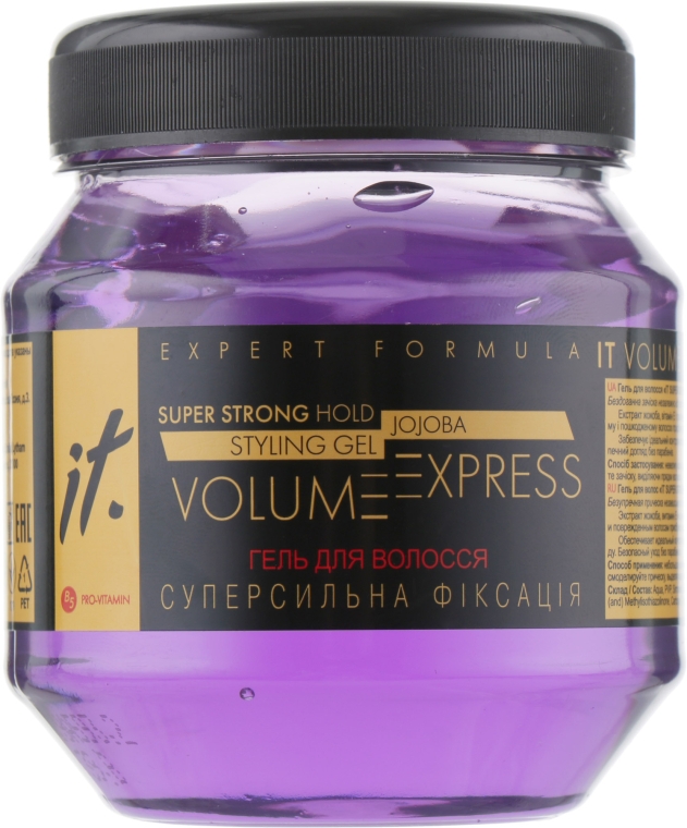 Гель для волосся, суперфіксація - IT Super Strong Hold Jojoba Styling Gel