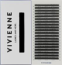 Парфумерія, косметика Накладні вії "Elite", чорні, 20 ліній (mix, 0.07, C, (4-7)) - Vivienne