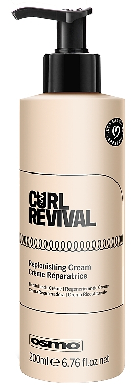 Кондиціонувальний, незмивний крем для укладання в'юнкого волосся - Osmo Curl Revival Replenishing Cream — фото N1