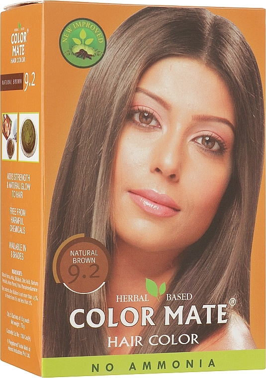 УЦЕНКА Натуральная краска для волос на основе хны - Color Mate Hair Color * — фото N1