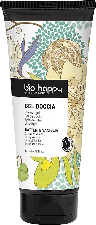 Гель для душу "Фініки та ваніль" - Bio Happy Shower Gel Dates And Vanilla — фото N1