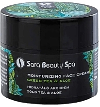 Парфумерія, косметика Крем для обличчя "Зелений чай та алое" - Sara Beauty Spa Green Tea & Aloe Moisturizing Face Cream